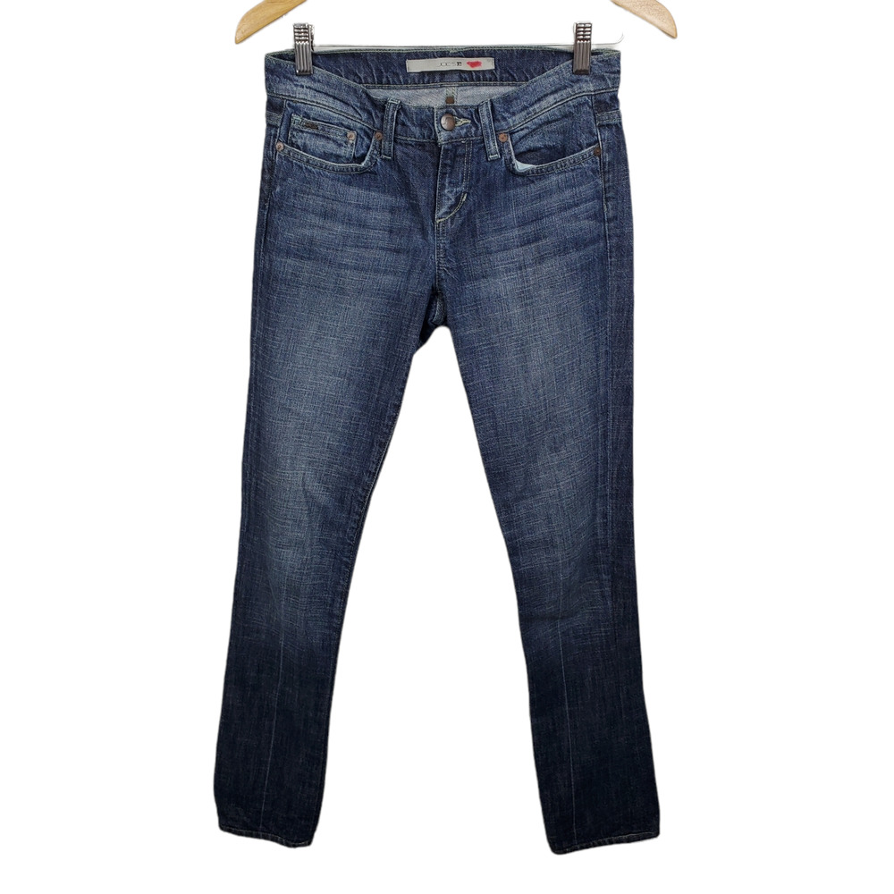 Joe's Women's Rocker Lean Flare Fit  Medium Wash Distressed Jeans Size 25